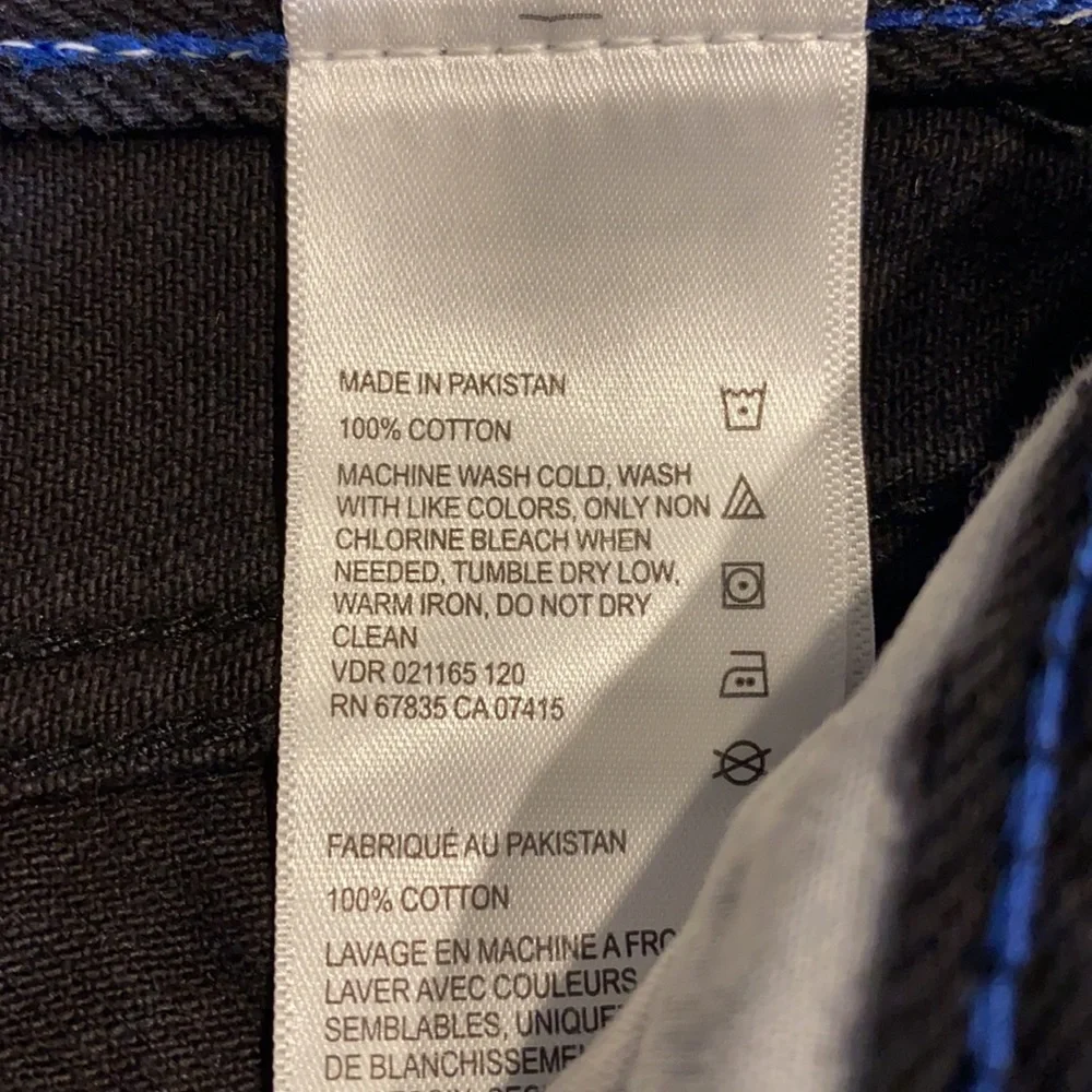 Nautica SZ 32 x 30 Black Slim Fit Denim Jeans New D34 - Picture 8 of 13